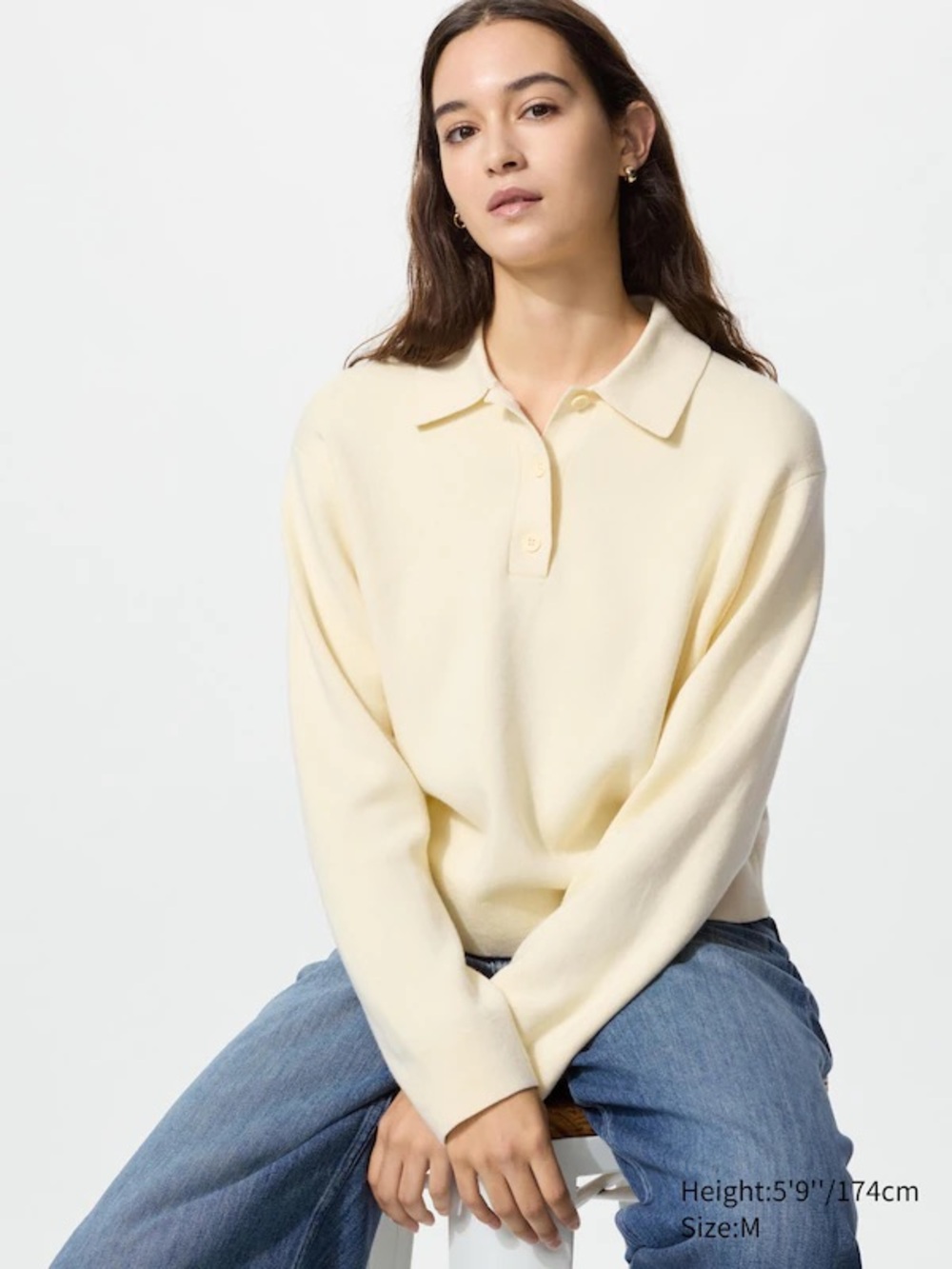 NWT Uniqlo Smooth Cotton Polo Sweater